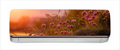 DreamKraft Flower AC Sticker (Multicolor PVC Vinyl, 30cm X 91cm)