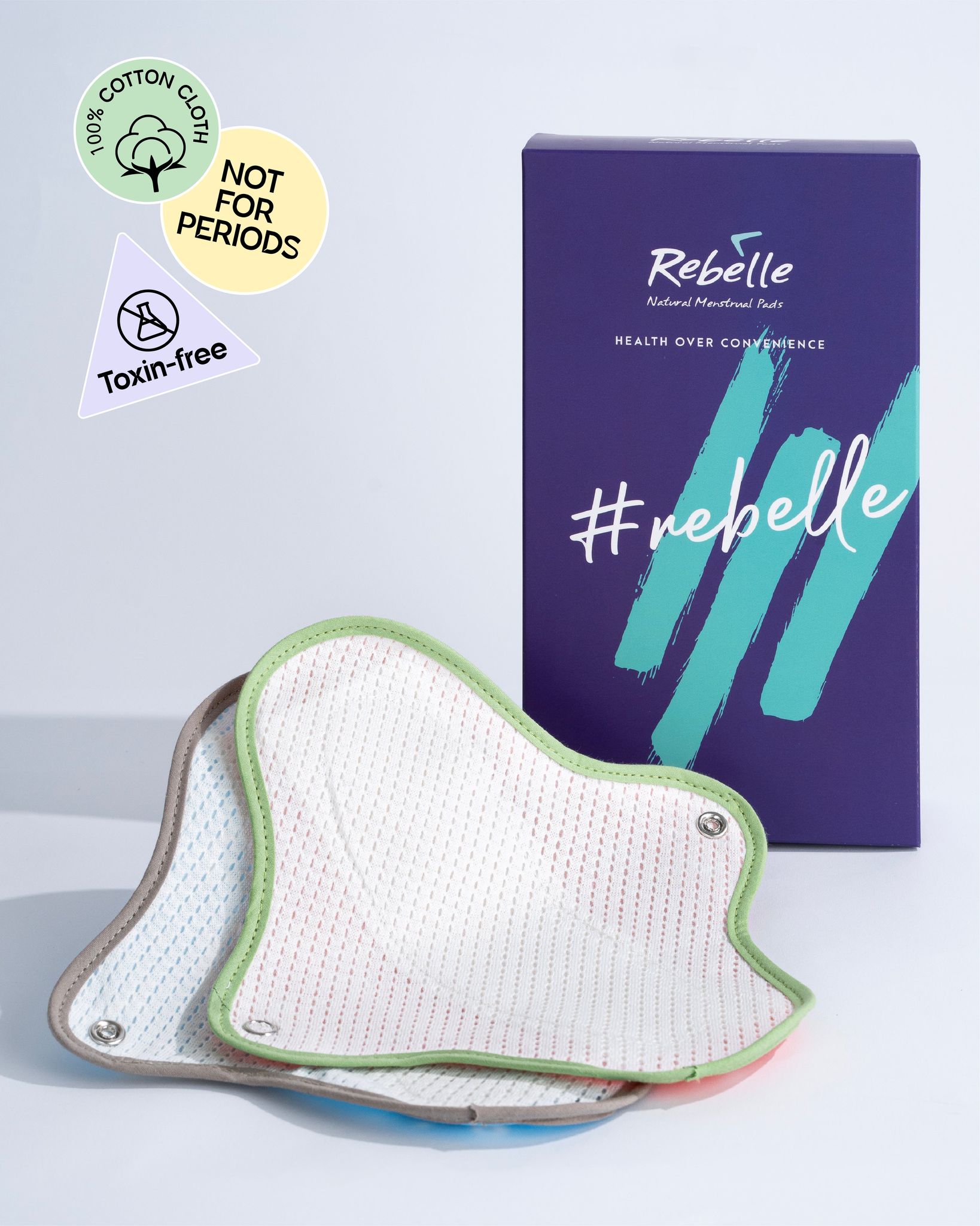 Reusable Cloth Panty Liners-Mini - 200mm / Pack of 6