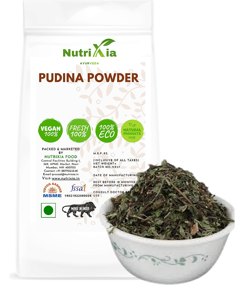 Nutrixia Food Pudina Powder-mint powder -mint leaves  Powder 980 gm
