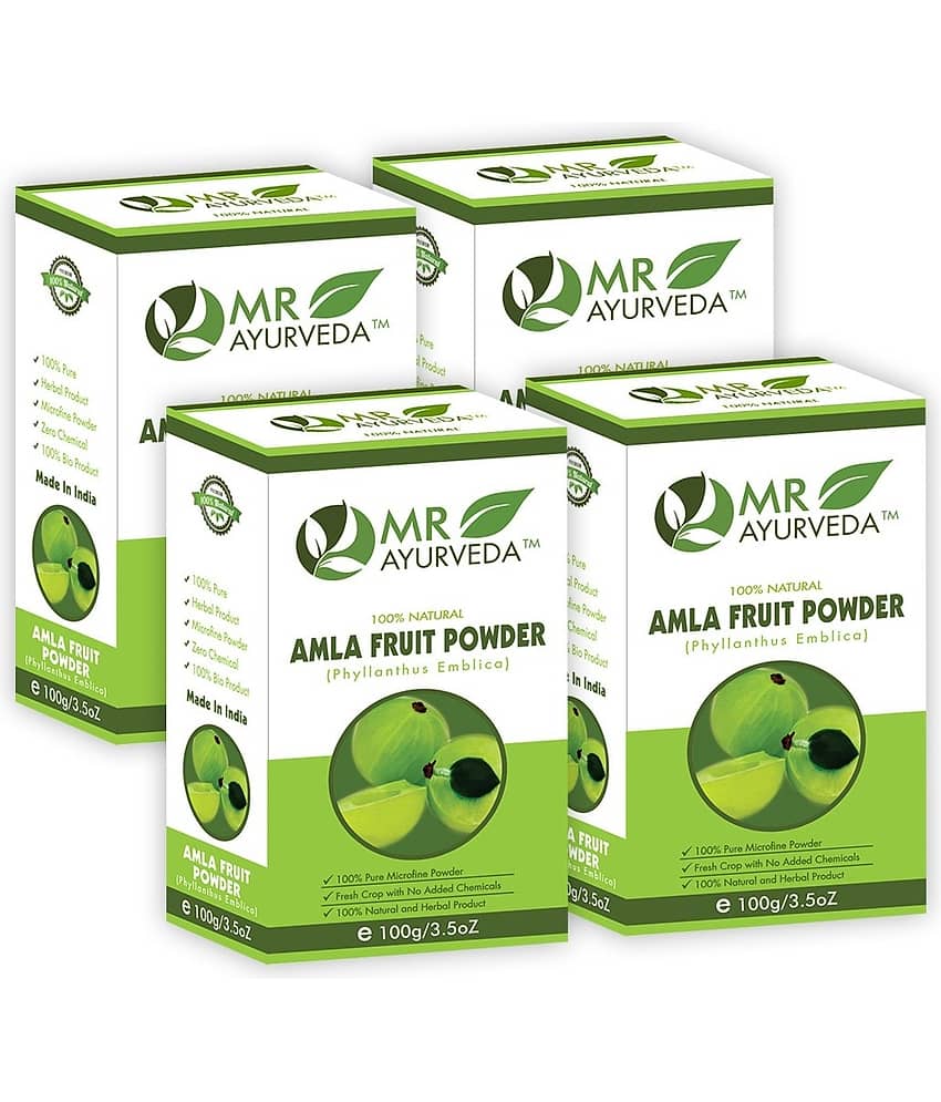 MR Ayurveda Amla Powder Hair Scalp Treatment 400 g Pack of 4