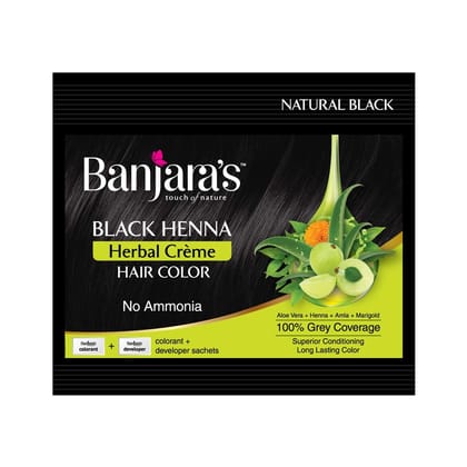 Banjara's Black Henna Hair Creme, 40 gm