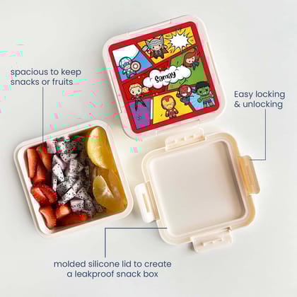 Custom Snack Box & Lunch Box for kids - Superhero Theme-Snack Box