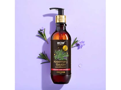 WOW Skin Science Rosemary Biotin Hair Conditioner Fuller-Looking, Smooth & Shiny Hair - 250ml WOW Skin Science Rosemary Biotin Hair Conditioner Fuller-Looking, Smooth & Shiny Hair - 250ml