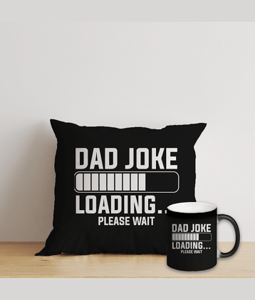 Royals of Sawaigarh - Multicolor Ceramic,Polyester Gifting Combo- Mug With Filled Cusion Cover for Fatherss Day