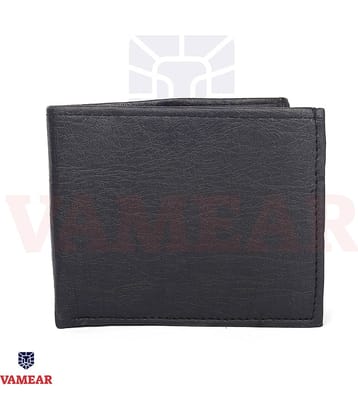 VAMEAR Faux Leather Solid Men's Two Fold Wallet,Regular Wallet With 5 Slots For Card ( Black , Pack of 1 )