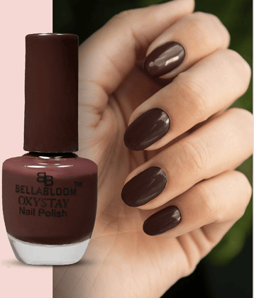 BELLABLOOM Brown Glossy Nail Polish 10 ( Pack of 1 )
