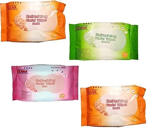 Elecsera FACIAL/FACE TISSUES -Wet-MAKEUP REMOVER-Soft -Tissue Paper Face Cleanser/Cleaning Wipes For Women & Girls - Pack Of 4 (100 Tissues) - Makeup - Remover | Buy online on ZillyBuy