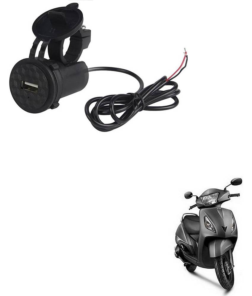 TVSJupiter Black USB  Bike Charger