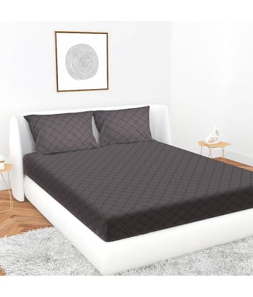Apala Microfiber Double Bedsheet ( Grey )