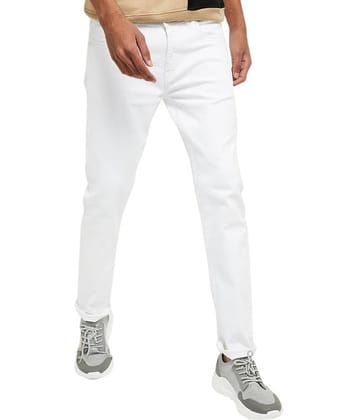 Calcium Denim Slim Fit White Men's Jeans ( Pack of 1 )
