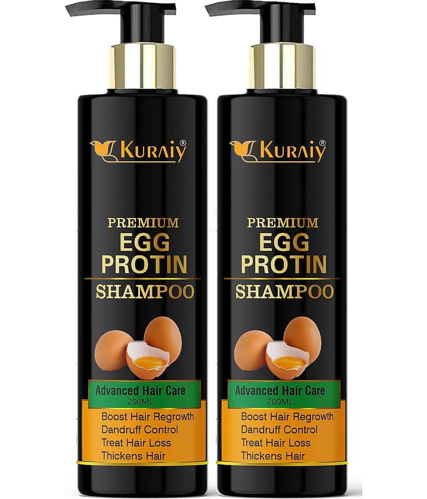 KURAIY EGGPROTEIN SHAMPOO FOR SMOOTH & SHINY HAIR 200ML PACK OF 2
