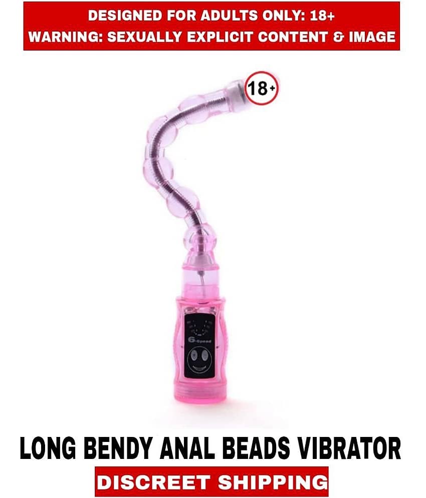 FEMLAE ADULT SEX TOYS LONG BENDY Smooth Anal Beads Vibrator For Women