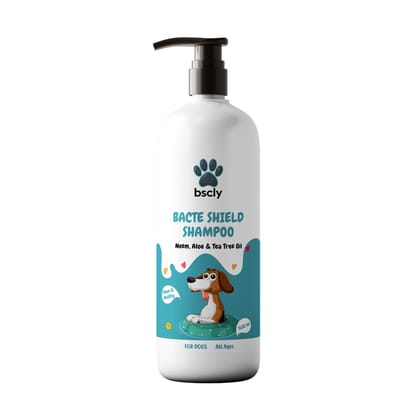 Bscly Bacte Shield Shampoo With Neem, Aloe & Tea Tree Oil, 500 ml