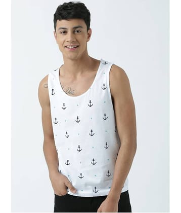 Huetrap Pack of 1 Cotton Regular Fit Men's T-Shirt ( White )