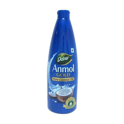 Dabur Anmol Gold Pure Coconut Oil - Edible Grade, Natural, For Hair & Skin Use, 175 ml