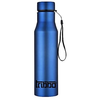TRIBBO Stainless Steel Water Bottle 1 litre Water Bottles For Fridge School,Gym,Home,office,Boys   Girls Kids Leak Proof(BlueSIPPER CAP SET OF 1 1000 ML Model-Diana)