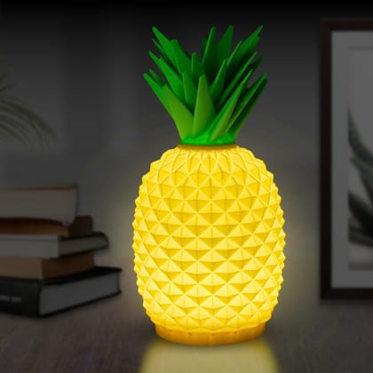Pineapple LED Night Lamp With USB Cord | Perfect For Bedroom, Study Table, Etc.