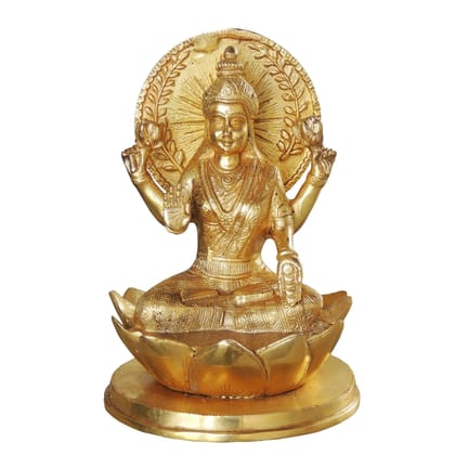 Brass Showpiece Laxmi Ji God Idol Statue (BSMAS1034 L)