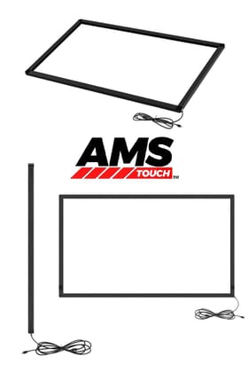 43" AMS Infrared Touchscreen Overlay Without Glass, 40 Finger Multi-Touch Points with Gesture Support, USB-HID Plug & Play