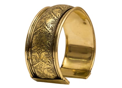 Pure Brass Antique Rare Design Openable Kada-1