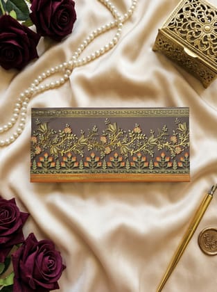 Elegant Ornate Vine Money Envelope – Premium Designer Cash Envelope for Wedding, Invitations & Festive Gifting