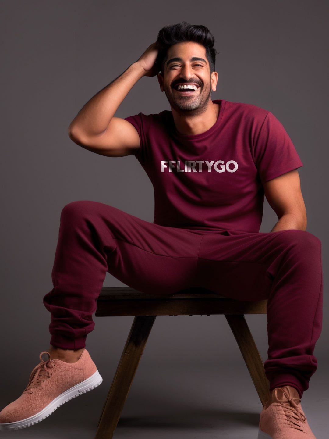 Maroon Joggers-XXL