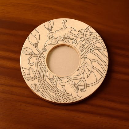 Dbeautify's Floral Engraved MDF Tealight Holder