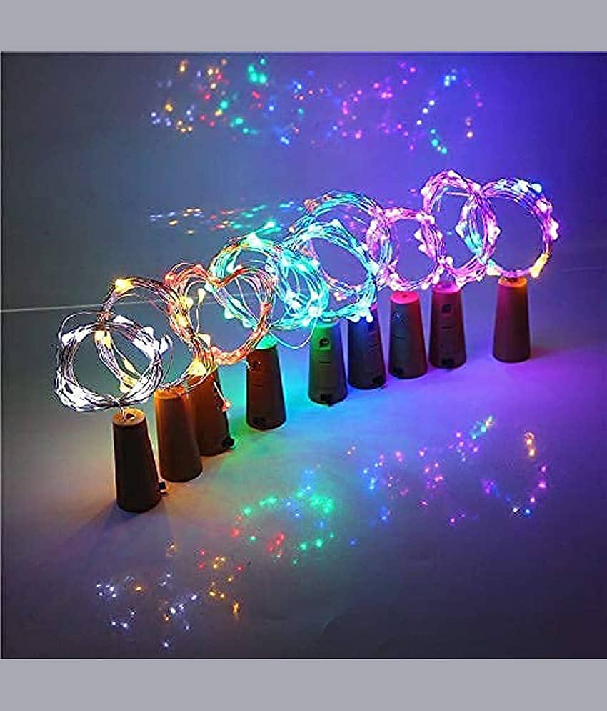 HARSHLOVE Multicolor 2Mtr Cork light ( Pack of 6 )