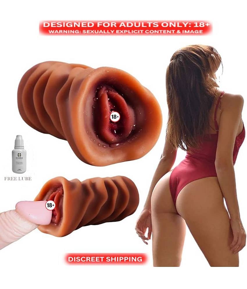 Hand-held Chocolate Pocket Pussy Masturbaton silicon sexy toy low price silicon pussy for men masturbating Sex toy