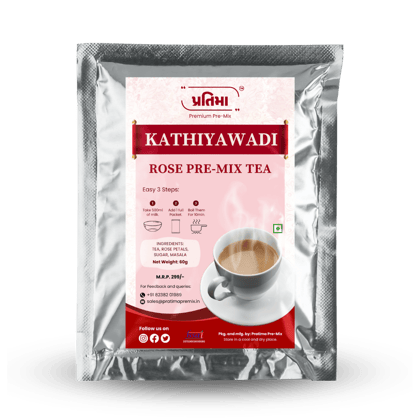 Kathiyawadi Rose Tea Pre-Mix For 500ml Milk Kathiyawadi Rose Tea Pre-Mix For 500ml Milk
