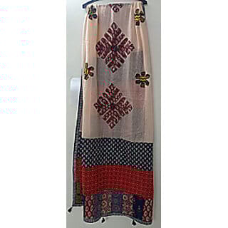 Applique Ajrakh Printed Dress Suit Material