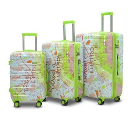 AMERICAN TRAVELLER The Upland Trolley Bag Set of 3  Cabin, Medium, Large | Travel Suitcase Set | Durable Hard Shell | TSA-Type Lock | Spinner Trolley with Anti-Theft Zippers (3, Rose Pink(Pink))