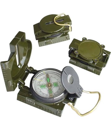 JGG-Metal Hand Held Lensatic Waterproof Army Outdoor Camping Compass (Green)