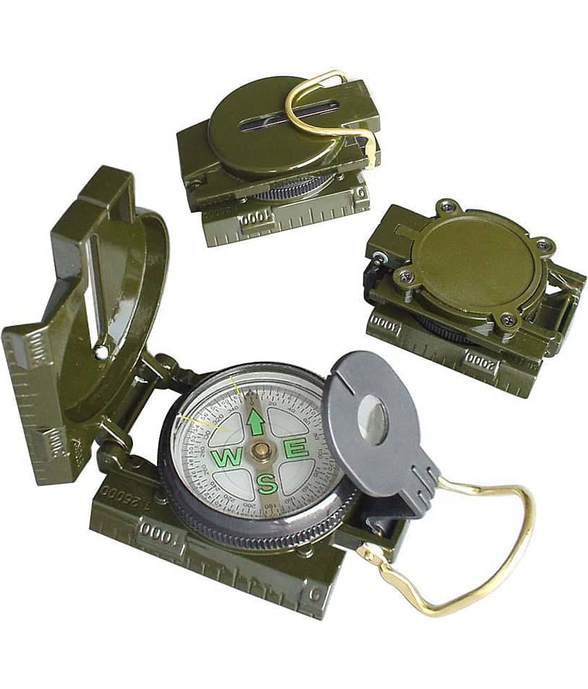 JGG-Metal Hand Held Lensatic Waterproof Army Outdoor Camping Compass (Green)