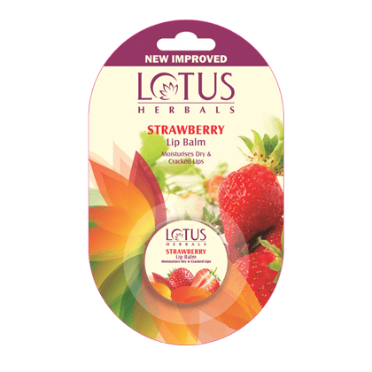 Lotus Herbals Lip Balm Strawberry, 5 gm Lotus Herbals Lip Balm Strawberry, 5 gm