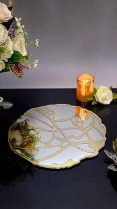 Golden Silver Broken Tree: Placemat