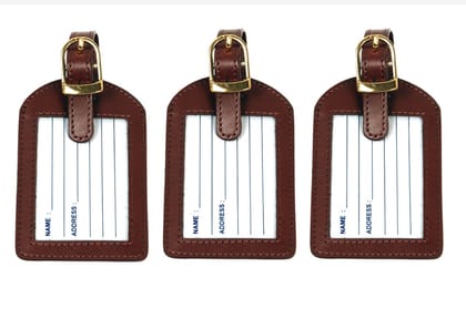 Sukeshcraft Luggage Tags Suitcase Tag Travel Bag Labels 3 Pcs. Combo