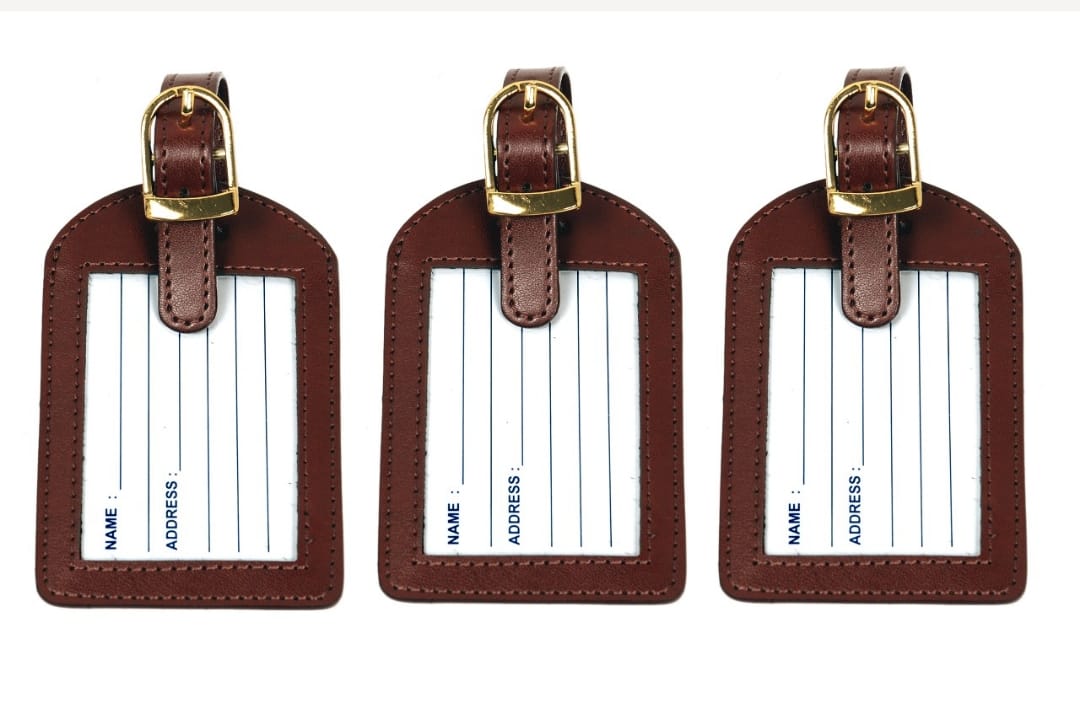 Sukeshcraft Luggage Tags Suitcase Tag Travel Bag Labels 3 Pcs. Combo