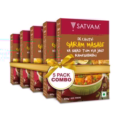 Satvam Garam Masala (5*100 Grams)  (Pack of 5)
