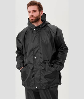CAMISON Black Polyester Men's Raincoat ( Pack of 1 )