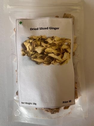 Dried Sliced Ginger - 50 gm