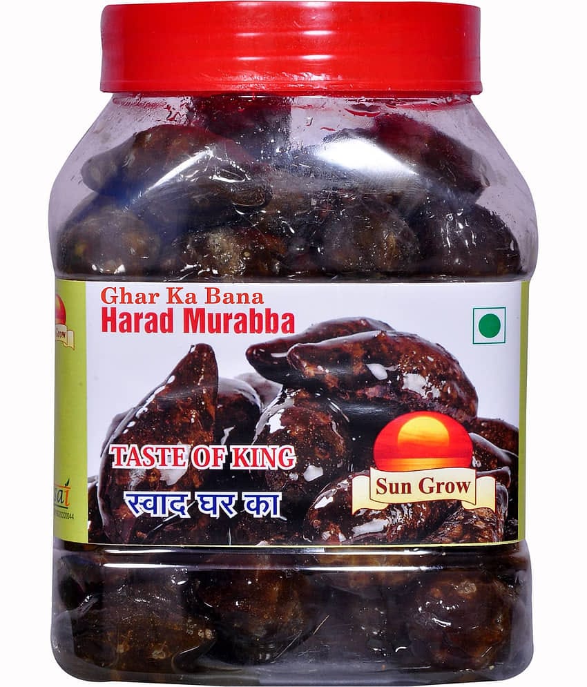 Sun Grow Home Made Ghar Ka Bana Handmade Organic Black Harad Murabba (Digestive Pack) Pickle 1 kg