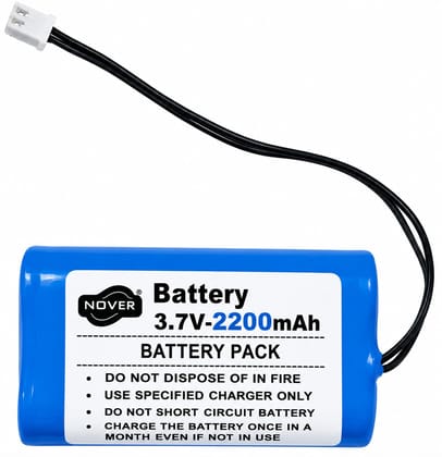 NOVEL 3.7V 2000mAh Li-ion Rechargeable BMS Battery Pack with Protection Circuit, for LED Lights, RC Toys, Bluetooth Devices
