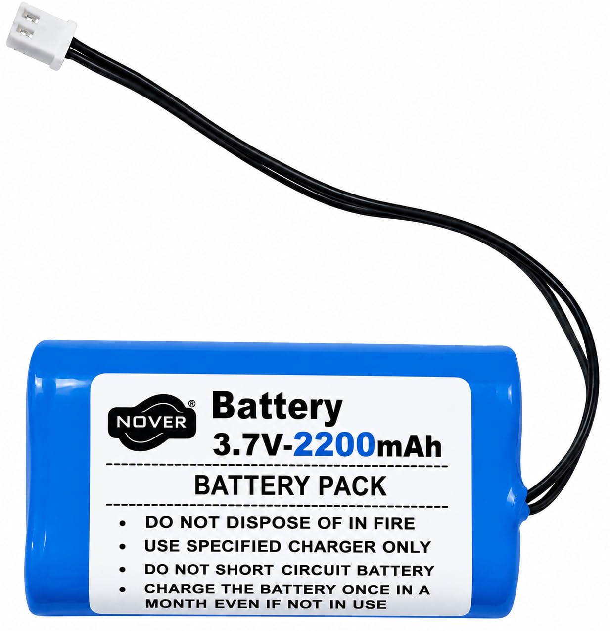 NOVEL 3.7V 2000mAh Li-ion Rechargeable BMS Battery Pack with Protection Circuit, for LED Lights, RC Toys, Bluetooth Devices
