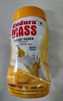 Endura mass weight gainer banana flavour jar  