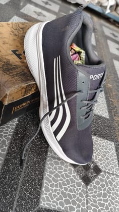 Mens Grey Sports Running Shoes