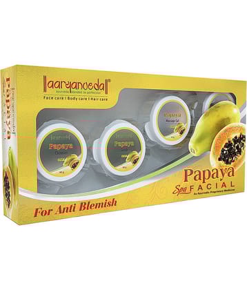 Aaryanveda Papaya Facial Kit ,Skin Brightening & Revitalizing Treatment for a Glowing Skin, 210g