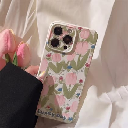 Lucky Day Tulip Flower Soft Case-iPhone 13