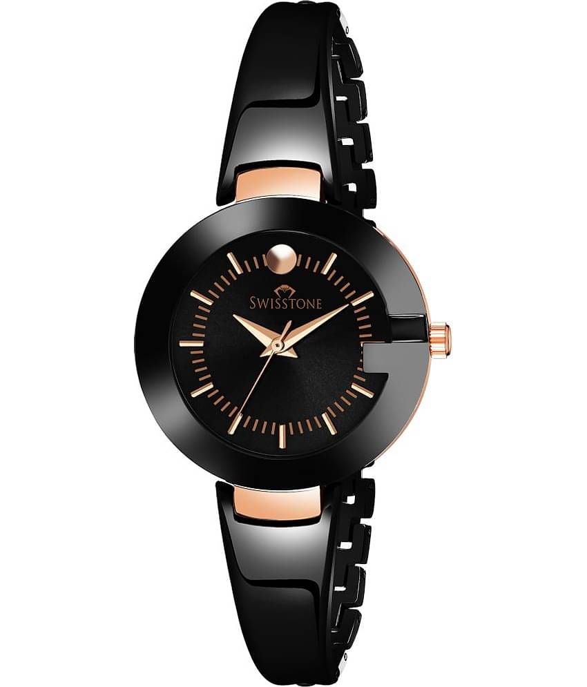 Swisstone Black Metal Analog Womens Watch