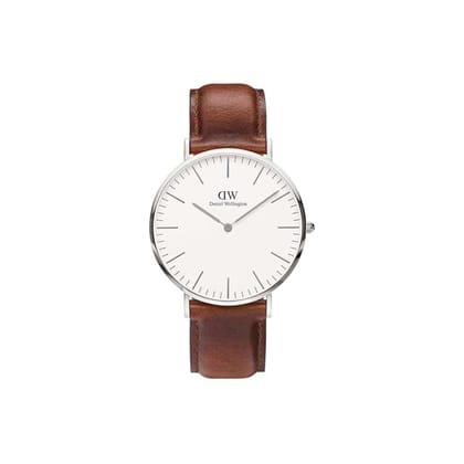 Daniel Wellington Men 40 mm Size White Dial Analogue Watch- DW00100021-White